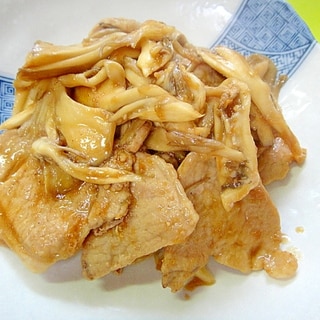 舞茸と豚肉の生姜炒め